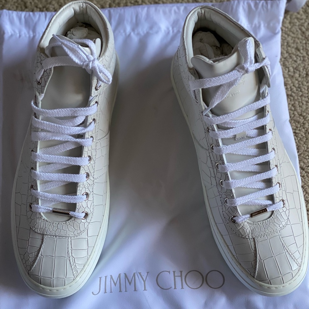 Jimmy Choo White Alligator Skin men’s 44 (11 US)